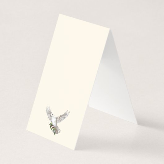 Bewijs van dove Cross-Baptism-bevestiging Kaart (Achterkant)