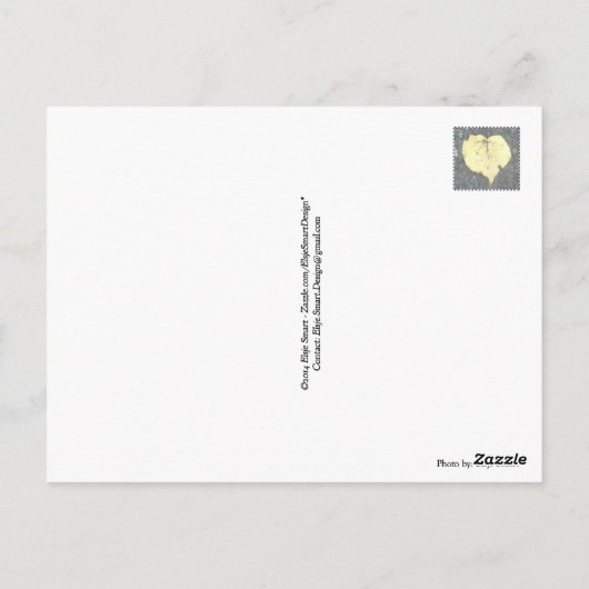 Bewijs van herfst - lederen kaart (Achterkant)