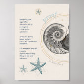 Bewijs van het ontwerp van de seashell nautilus fi poster (Voorkant)