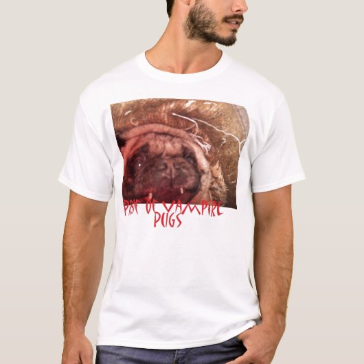 Bewijs van het Shirt Vampire Pugs (Voorkant)