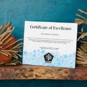 bewijs van uitmuntendheid beloning werknemer fotoplaat (Zijkant)