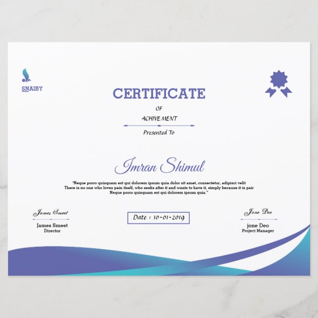 Bewijs van verkrijging (Voorkant)