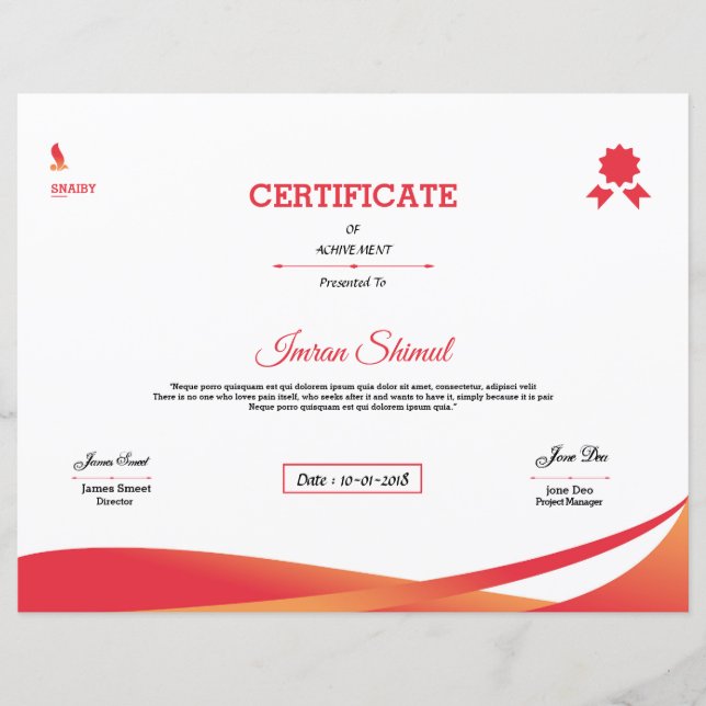 Bewijs van verkrijging (Voorkant)