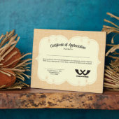 bewijs van waarmerking van de werknemer fotoplaat (Zijkant)