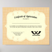 bewijs van waarmerking van de werknemer poster (Voorkant)