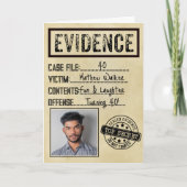 Bewijs van ware misdaad moordmysterie rechercheur kaart (Voorkant)