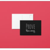 Bewijs ze verkeerd zwart en wit briefkaart