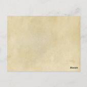 Bewijsketen bewaarketen misdaad spel rol spel vlie briefkaart (Achterkant)