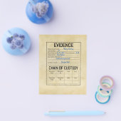 Bewijsketen van de georganiseerde misdaad speelt e flyer (Enkel)