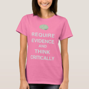 Bewijsmateriaal aanvragen en kritisch Shirt overwe