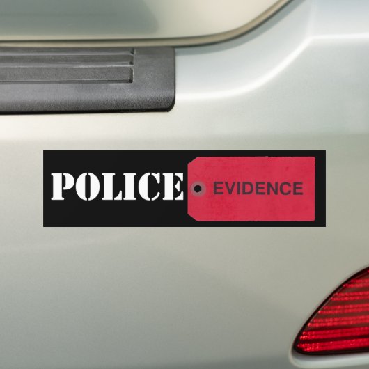 Bewijsmateriaal Label Bumpersticker (Op auto)