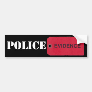 Bewijsmateriaal Label Bumpersticker