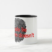 Bewijsmateriaal liegt niet mok (Midden)