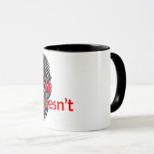 Bewijsmateriaal liegt niet mok (Voorkant rechts)