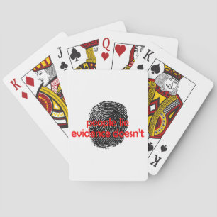 Bewijsmateriaal liegt niet pokerkaarten