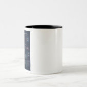 Bewijsmateriaal toevoegen tweekleurige koffiemok (Center)