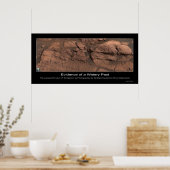 Bewijsmateriaal voor een waterafscheiding op Mars Poster (Keuken)