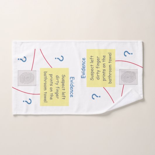 Bewijsraad voor Mystery Crime Solving Handdoek (Handdoek)