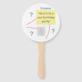 Bewijsraad voor Mystery Crime Solving Handwaaier (Voorkant)