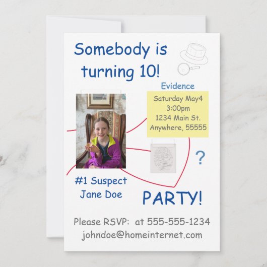 Bewijsraad voor Mystery Crime Solving Kaart (Voorkant)