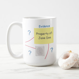 Bewijsraad voor Mystery Crime Solving Koffiemok