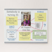 Bewijsraad voor Mystery Crime Solving Legpuzzel (Horizontaal)