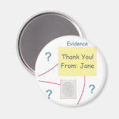 Bewijsraad voor Mystery Crime Solving Magneet (Voorkant / Achterkant)