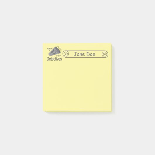 Bewijsraad voor Mystery Crime Solving Post-it® Notes (Voorkant)