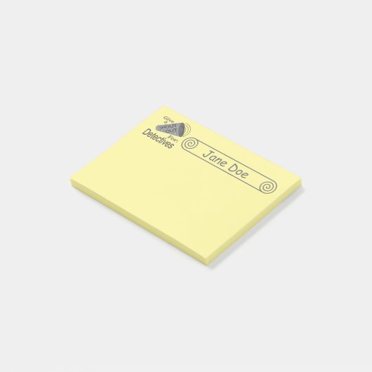 Bewijsraad voor Mystery Crime Solving Post-it® Notes (Schuin)