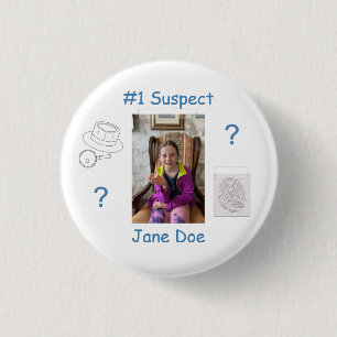 Bewijsraad voor Mystery Crime Solving Ronde Button 3,2 Cm
