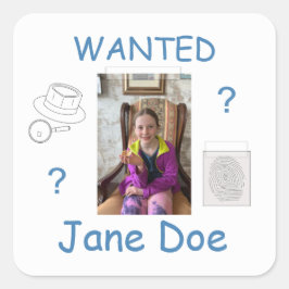 Bewijsraad voor Mystery Crime Solving Vierkante Sticker