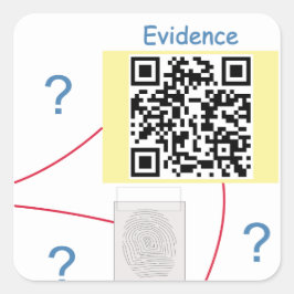 Bewijsraad voor Mystery Crime Solving Vierkante Sticker