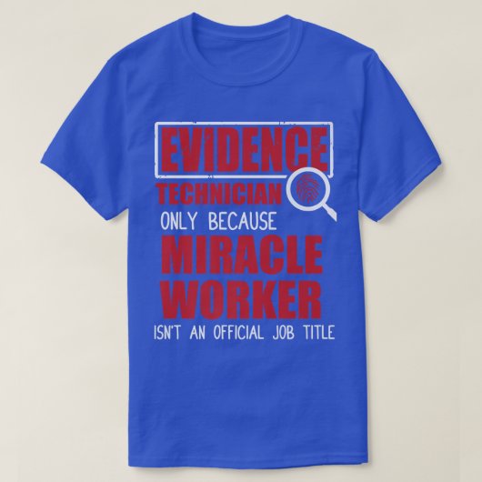 Bewijstechnicus - Crime Scene Forensic Science T-shirt (Design voorkant)