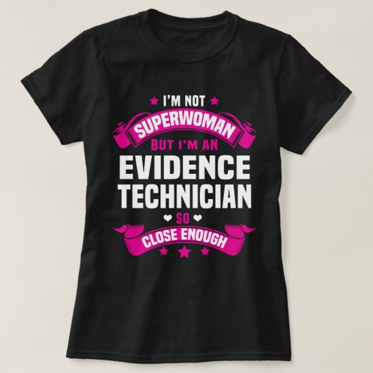 bewijstechnicus t-shirt (Design voorkant)