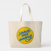 bewijzen dat ze het mis hebben grote tote bag (Achterkant)