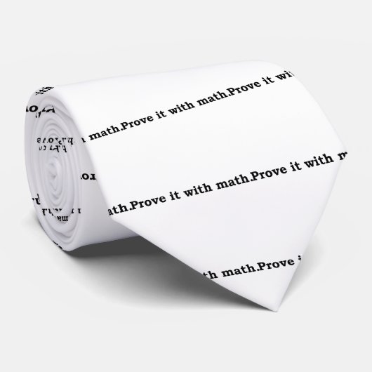 bewijzen met wiskunde stropdas (Opgerold)