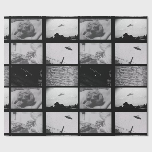 Bewijzen van emailpapier voor buitenlanders en ufo cadeaupapier (Vlak)