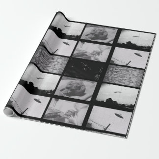 Bewijzen van emailpapier voor buitenlanders en ufo cadeaupapier