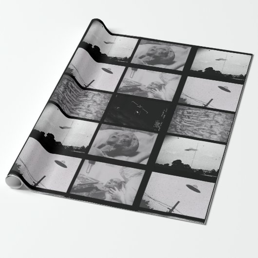 Bewijzen van emailpapier voor buitenlanders en ufo cadeaupapier (Uitgerold)