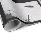 Bewijzen van emailpapier voor buitenlanders en ufo cadeaupapier (Rol Hoek)