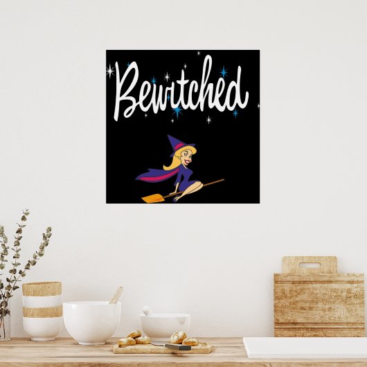Bewitched 60s Retro TV Logo Poster (Keuken)