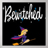 Bewitched 60s Retro TV Logo Poster (Voorkant)
