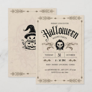 Bewitched Bash: een  Halloweenspektakel Kaart
