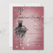 Bewitched & Betrothed Halloween Glam Vrijgezellenf Kaart (Voorkant)