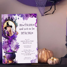 Bewitched een Hitched Halloween Photo Vrijgezellen