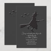 Bewitched Halloween Party Uitnodiging (Voorkant / Achterkant)