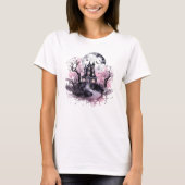 Bewitched Mansion: Spooky-thema decor T-shirt (Voorkant)