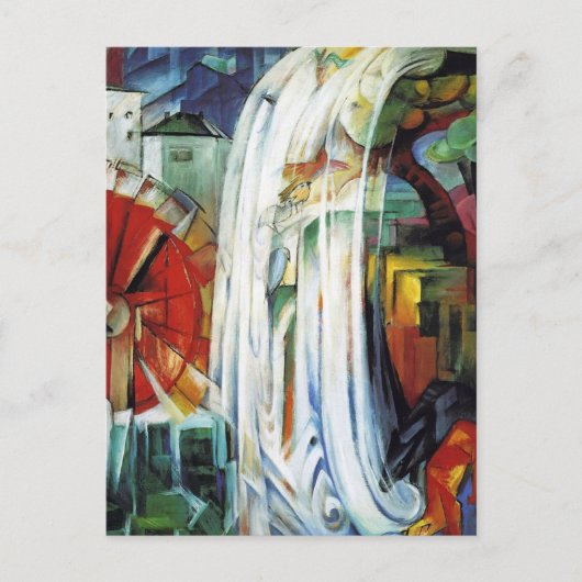 Bewitched Mill Franz Marc Abstract Briefkaart (Voorkant)