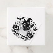 Bewitched Siamese: De magische reis van Halloween Bedankjes Labels (In situ)