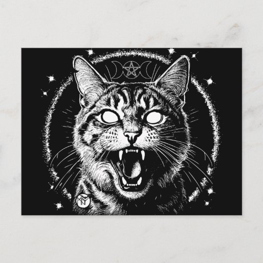 Bewitched Tabby Briefkaart (Voorkant)